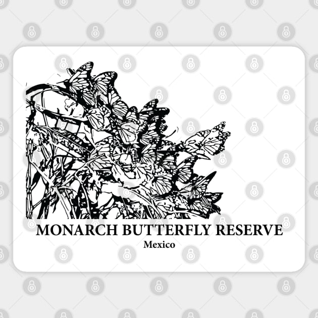 Monarch Butterfly Biosphere Reserve - Mexico Magnet by Lakeric